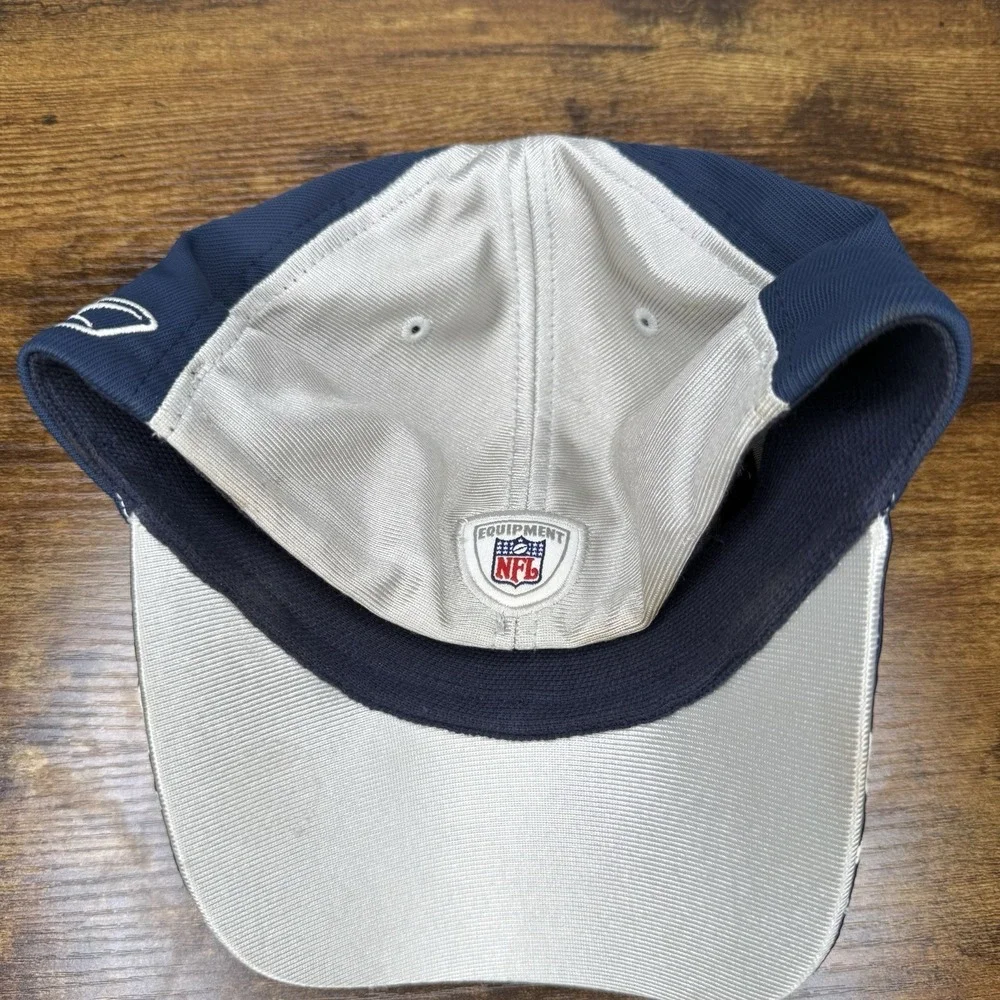 Reebok Dallas Cowboys NFL Equipment Hat Cap OSFA Stretch Fit Blue Gray